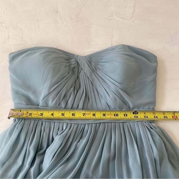 Jenny Yoo Annabelle Convertible Tulle Column Dress Dusty Blue Size 10 - Picture 6 of 8